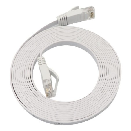 MicroConnect U/UTP CAT6A 5M White Flat